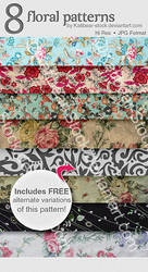 Katibear-Stock Floral Pattern Pack