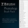 Zbrush Alpha Photoshop Brush Pack