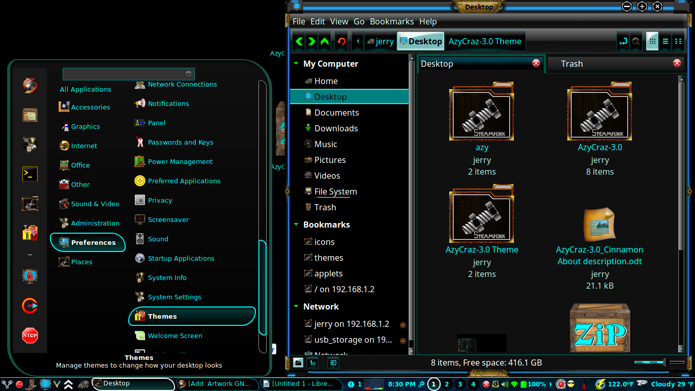 AzyCraz-3.0 Gtk and Cinnamon Theme