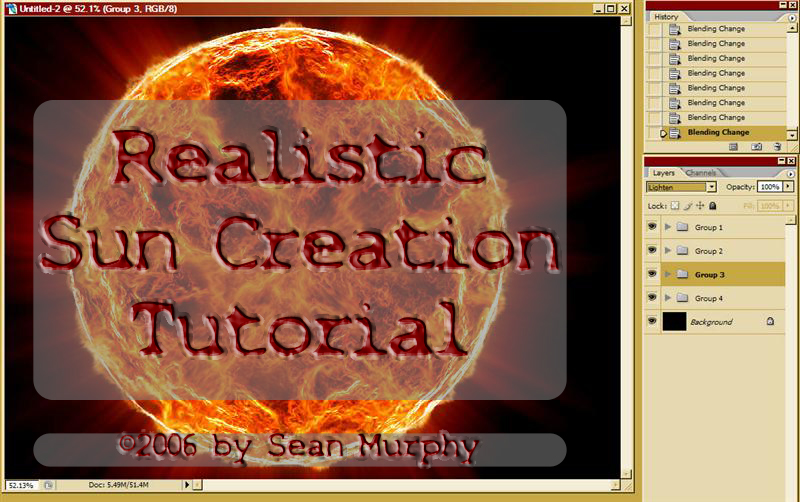 Realistic Sun Creation