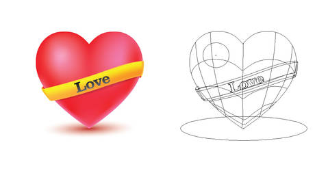 Vector heart