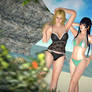 Helena and Nyotengu in 'Bask in the Sun'