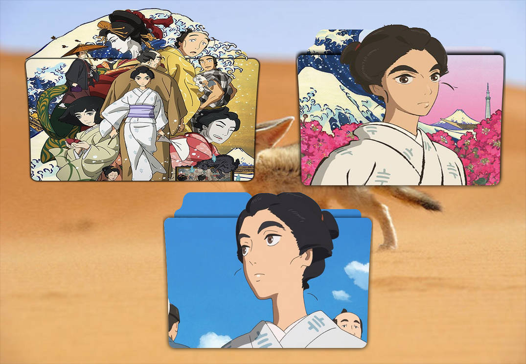 Wallpaper Sarusuberi Miss Hokusai Folder Icon By Goukenslay On Deviantart Desktop Wallpaper Free