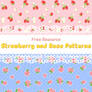 strawberry and rose patterns