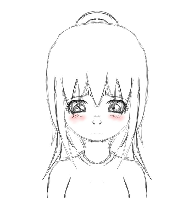 anime girl crying animation test 2 by