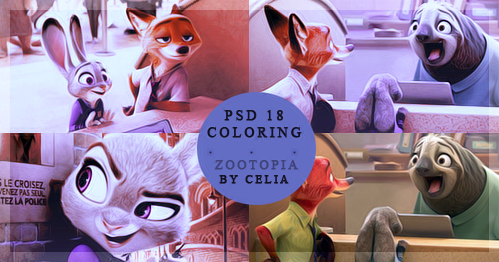 PSD 18 - Zootopia - by Celiuska