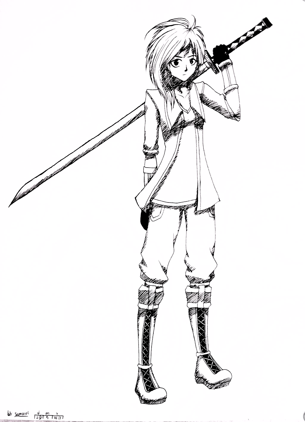 Another random character design: May 29 2013 by Sirprods on DeviantArt