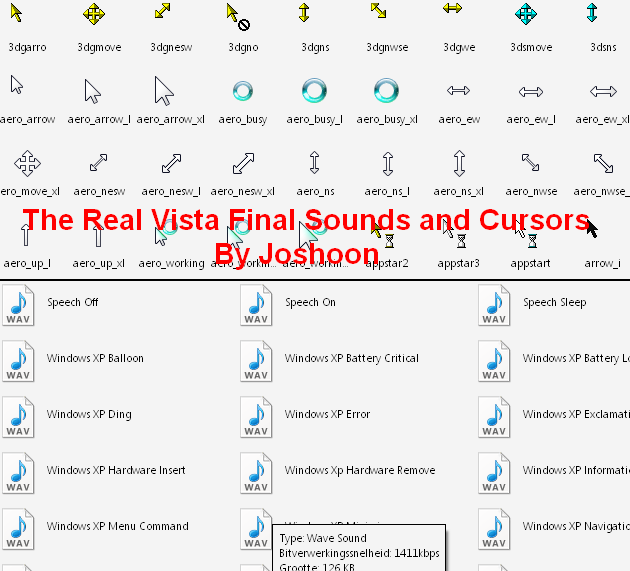 Vista Final Sounds + Cursors