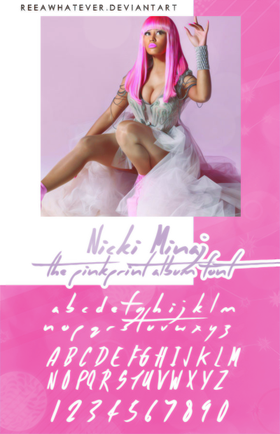 Nicki Minaj The Pinkprint Album Font