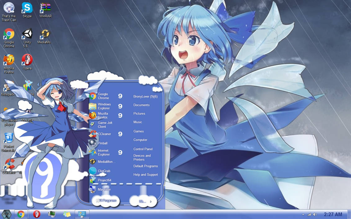 Cirno Windows 7 Themefile By Princess Of Trolls On Deviantart Developed by microsoft, windows 9 is a modified version of windows 7 and windows 8, with an windows 9 iso free. cirno windows 7 themefile by princess
