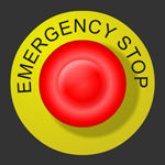 Vector Emergency Stop Button