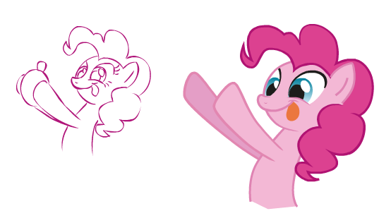 Shake it Pinkie vector animation and simple by BR-David on DeviantArt