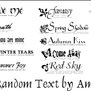 Random Text Brushes