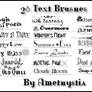 20 Text Brushes