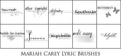 Mariah Carey Lyrics Brushes