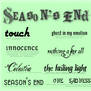 Season's End Text Brushes