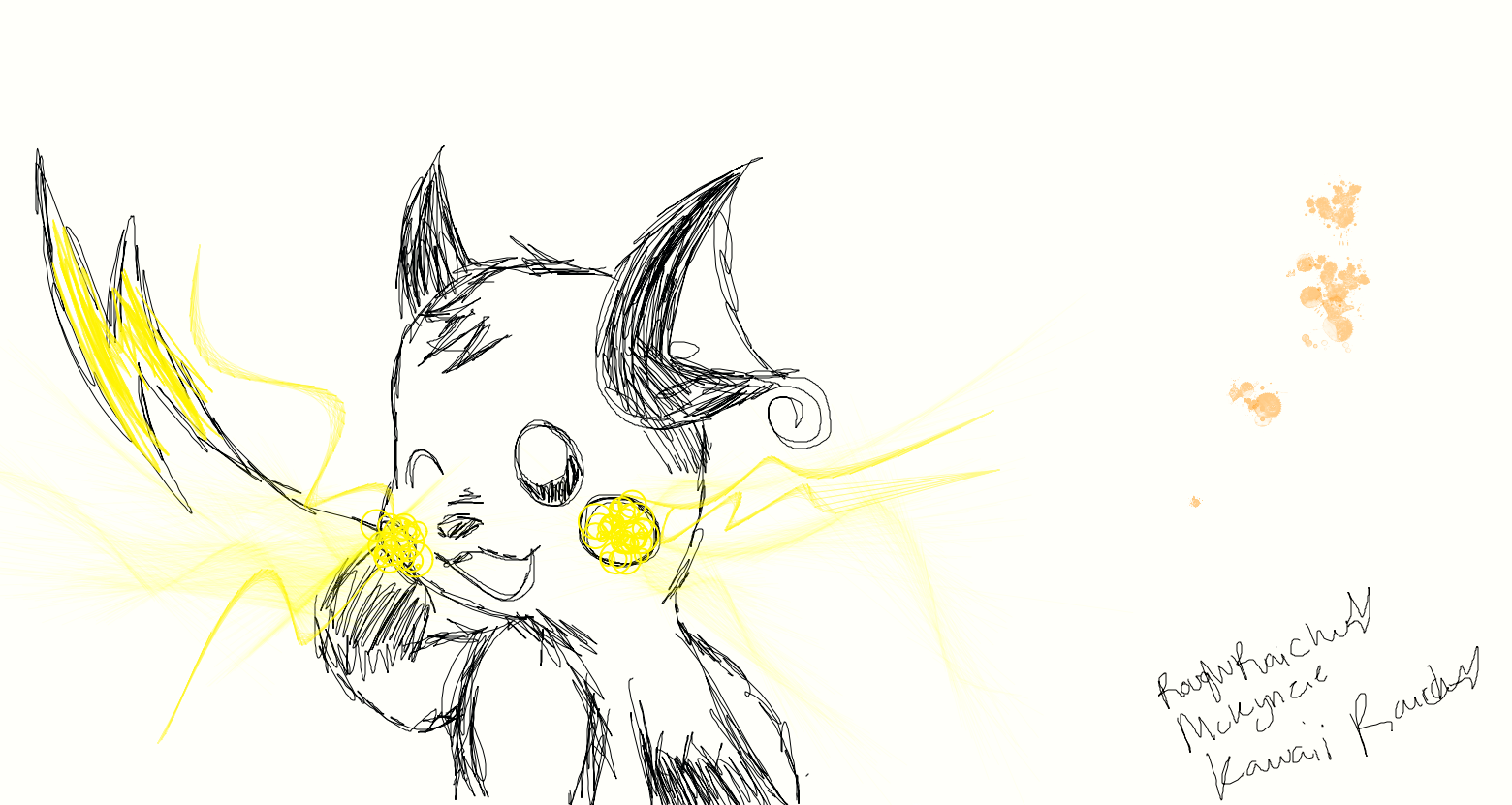 Raichu sketch by KawaiiRaichu on DeviantArt
