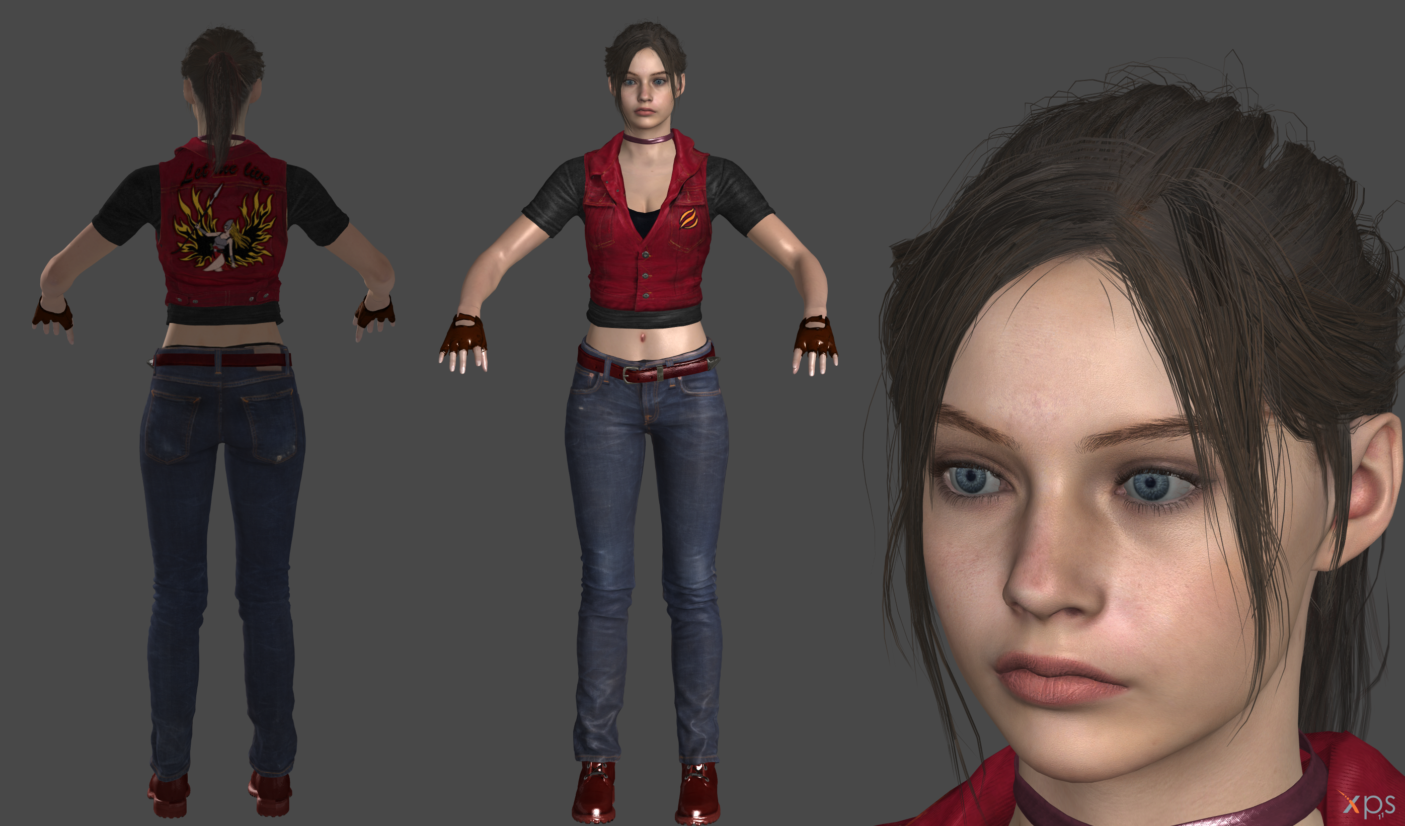 Resident Evil 3: Remake Jill Valentine XPS Model by deemonHunter360 on  DeviantArt