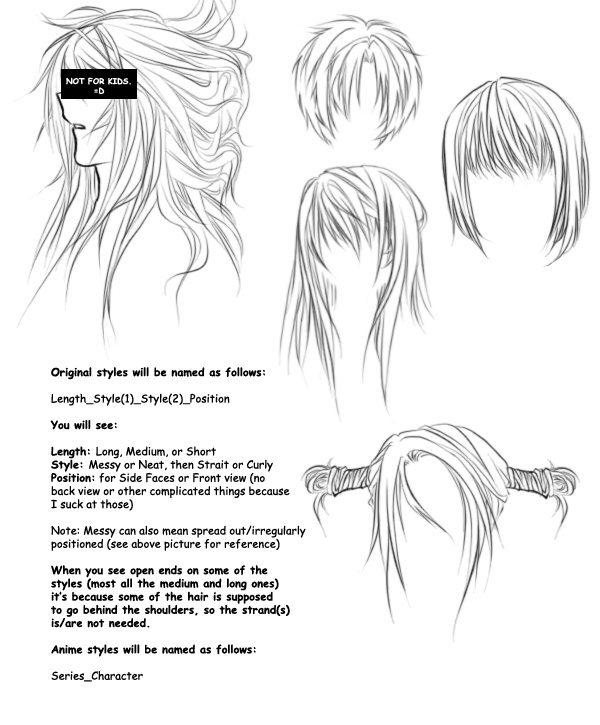 Anime hair brushes by OrexChan on DeviantArt