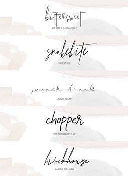 signature fonts @wfres