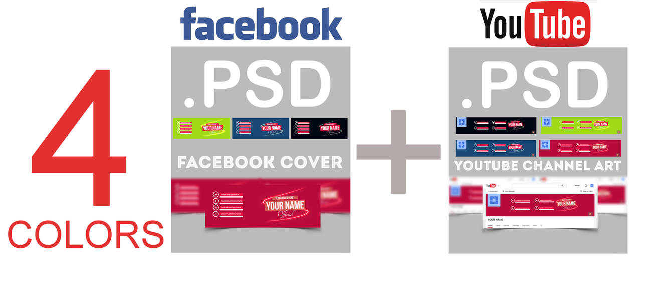 Facebook cover + Youtube channel art .psd by AlbaniaGraphicDesign on ...
