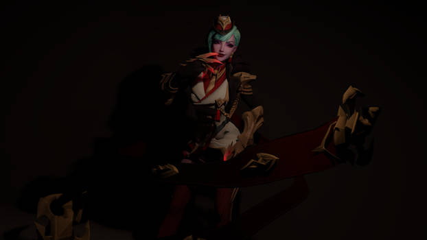 [FBX/MMD] Glorious Crimson Evelynn WildRift -DL