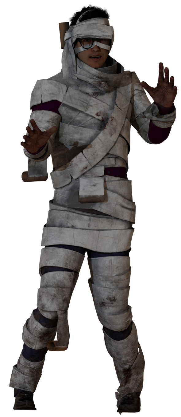 [DBDFBX] Toilet paper mummy Dwight DL by N1ghtinGalez on DeviantArt