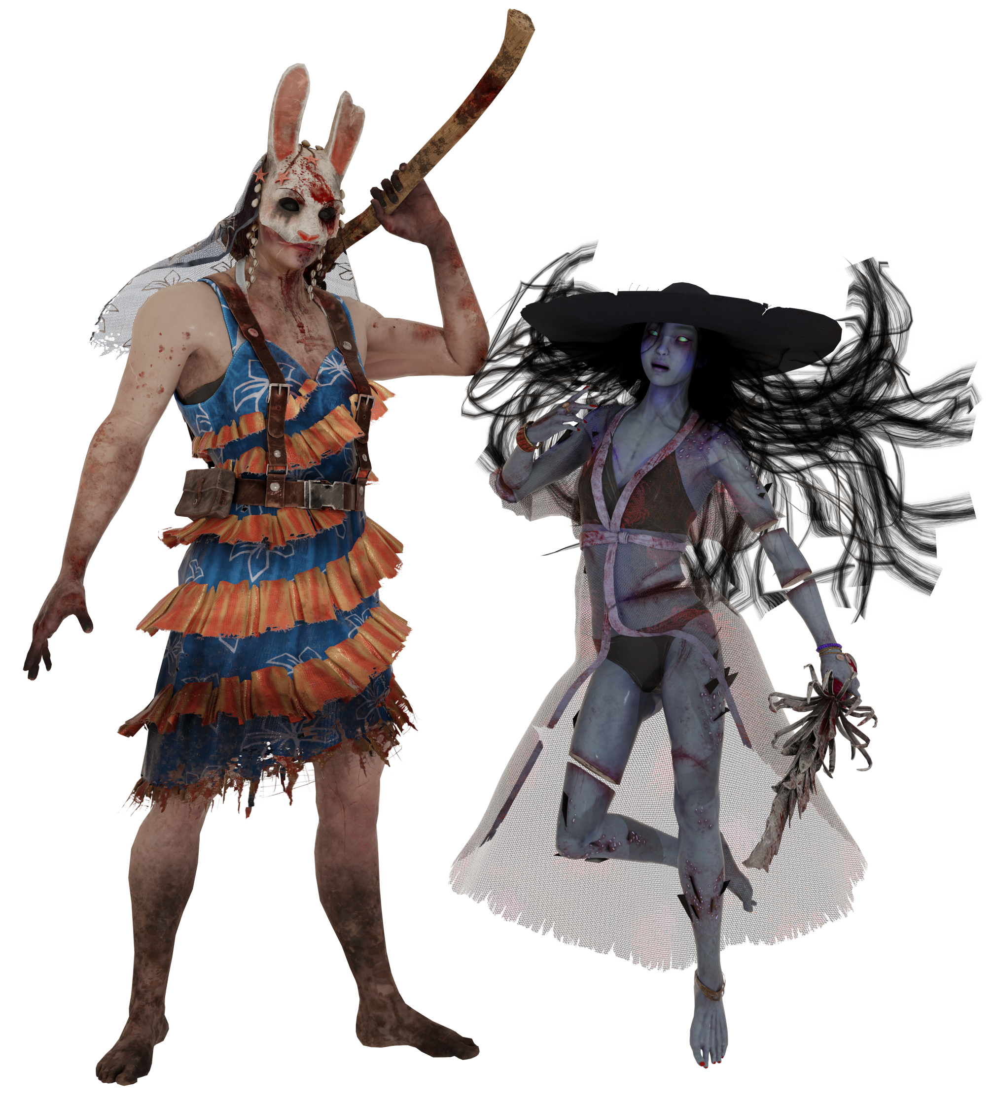 Upcoming 'Hooked on You' Skins Render [Huntress & Spirit] : r/deadbydaylight