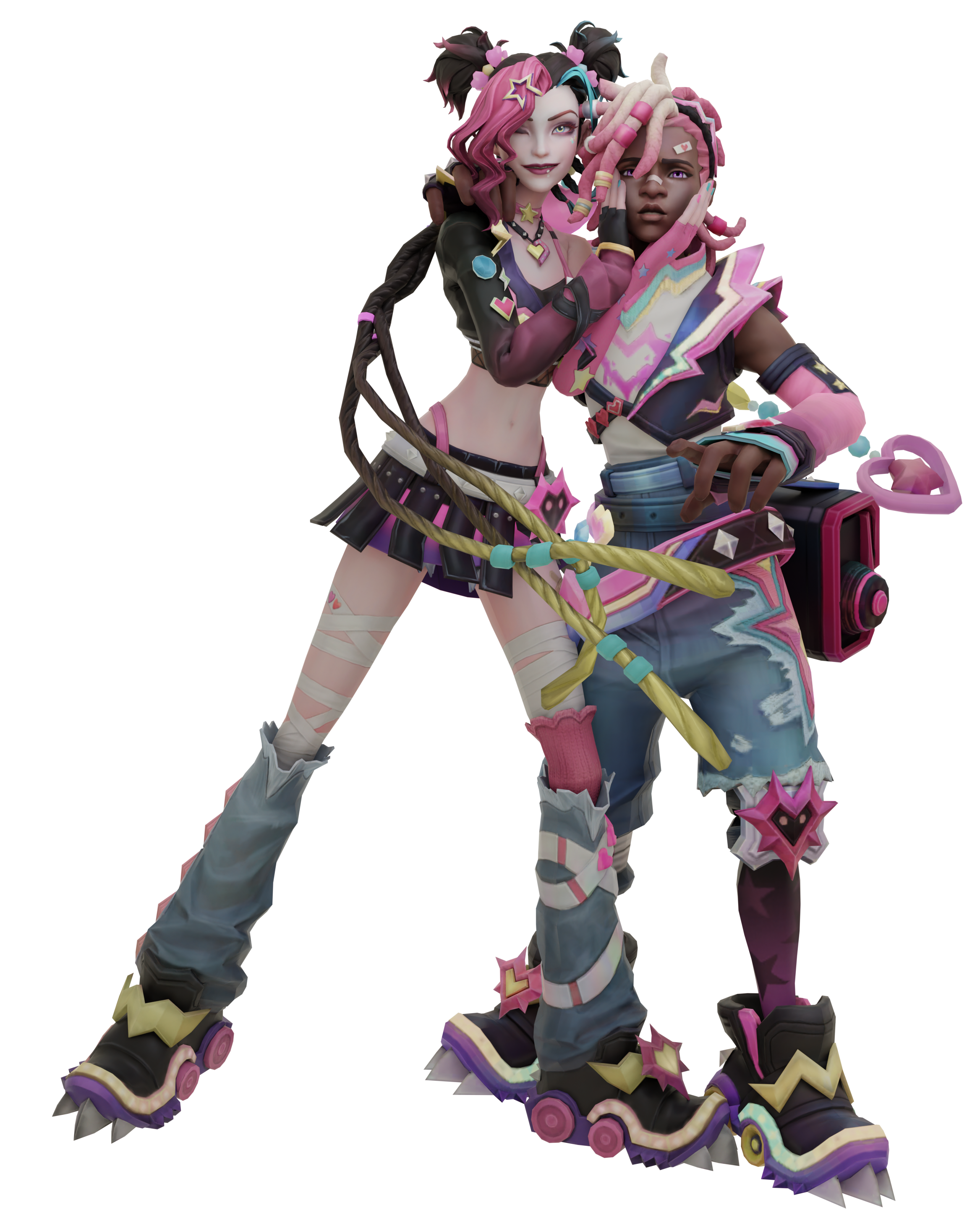 ♡ ekko 様 ♡ MMD/FBX] Lovestruck Ekko n Jinx Rift ex -dl by N1ghtinGalez