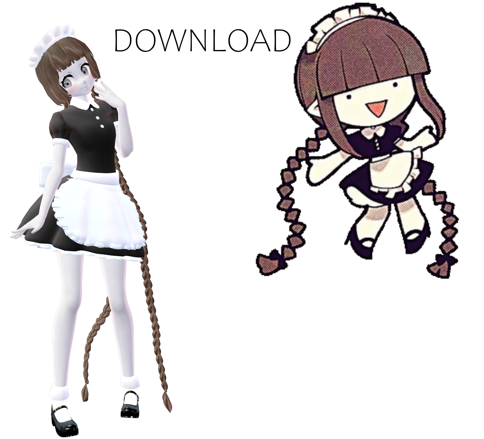 MMD - WATGBS - MAID WADANOHARA *DL* by LetAikoSellUGeico on DeviantArt