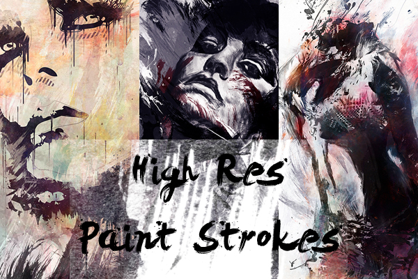 HighRes Paint Strokes: Set III by Raekre