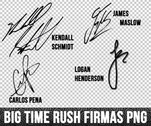 Big Time Rush Firmas Png