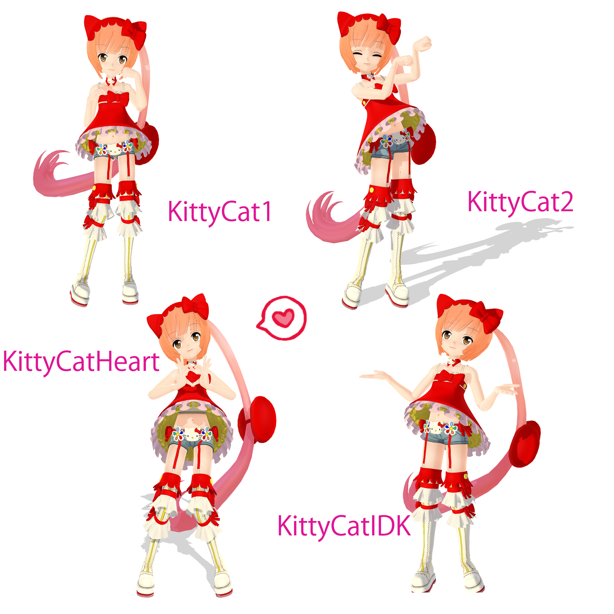 MMD KittyCat Poses