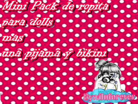 Mini pack de ropa para dolls