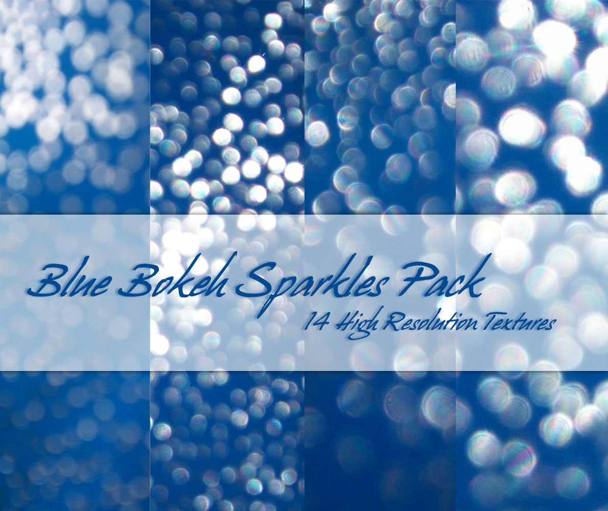 Blue Bokeh Sparkles Pack