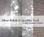 Silver Bokeh + Sparkles Pack by powerpuffjazz