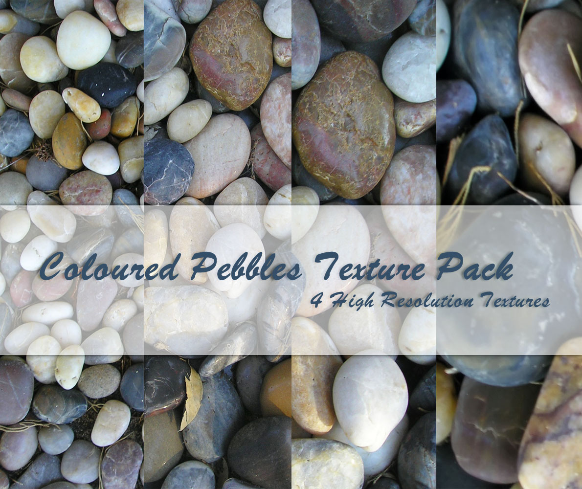 Coloured Pebbles Texture Pack