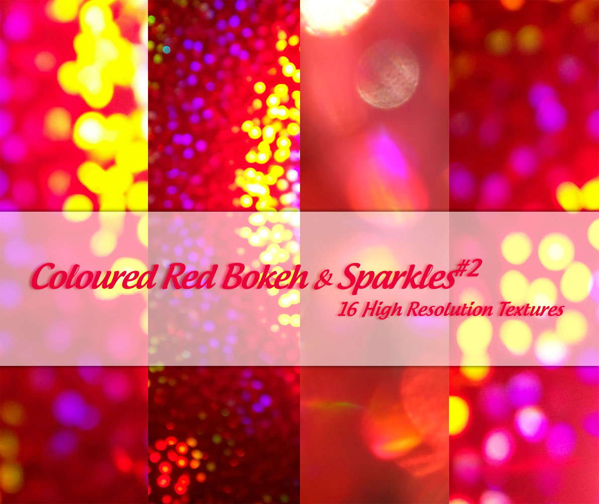 Coloured Red Bokeh + Sparkles2