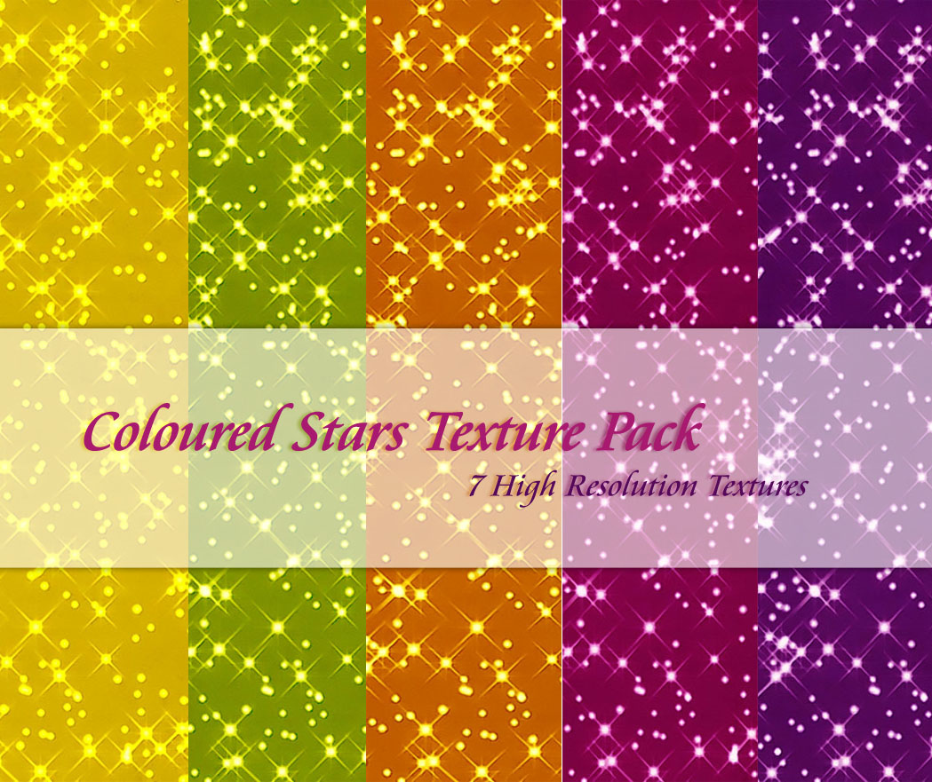 Coloured Stars Texture Pack2