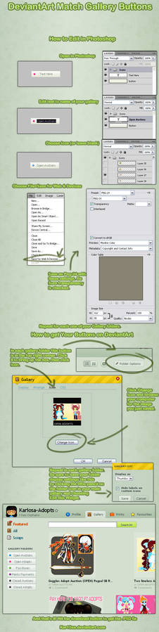 Customizable dA Match Gallery Buttons W/Tutorial