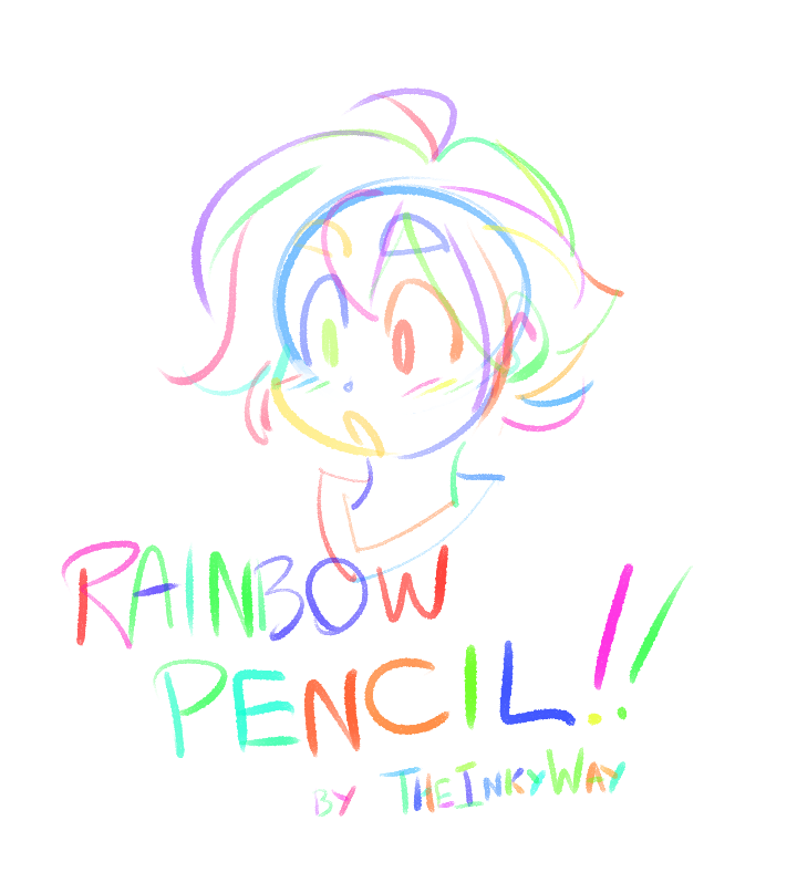 RAINBOW PENCIL for Clip Studio Paint by TheInkyWay on DeviantArt