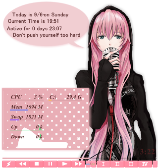 Megurine Luka Rainmeter