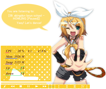 Kagamine Rin Rainmeter