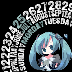 Hatsune Miku Corner Calendar 3