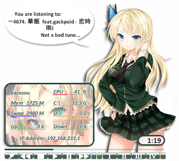 Sena Kashiwazaki Rainmeter