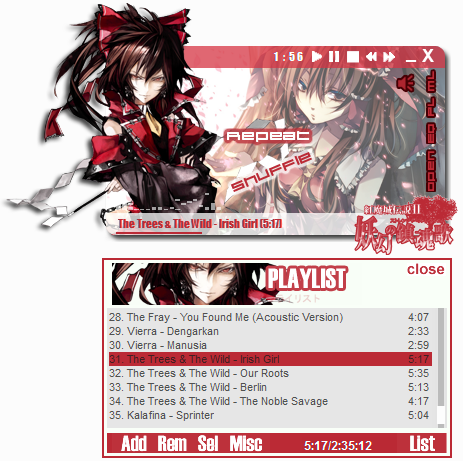 Hakurei Reimu 2 Winamp