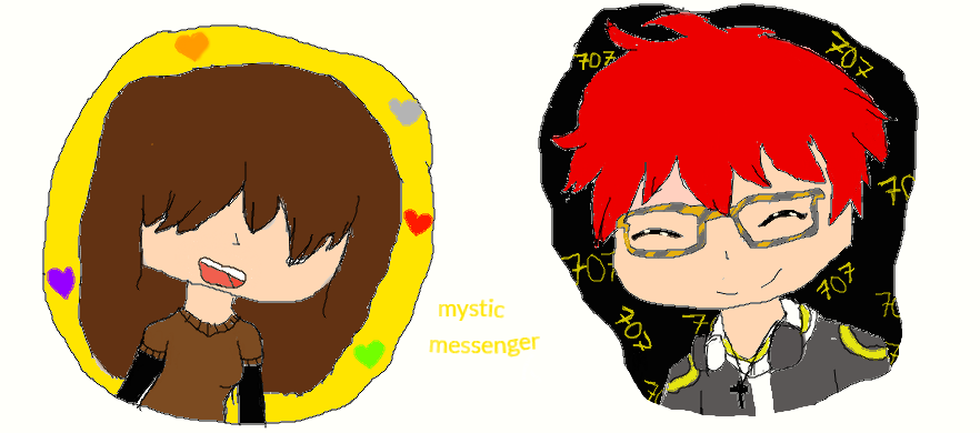 Mystic messenger mc x 707 by vinilxd on DeviantArt
