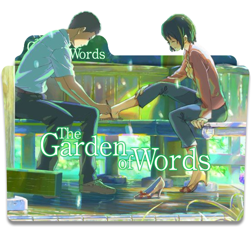 The Garden Of Words 2013 Movie Folder Icon By Mrnms On Deviantart