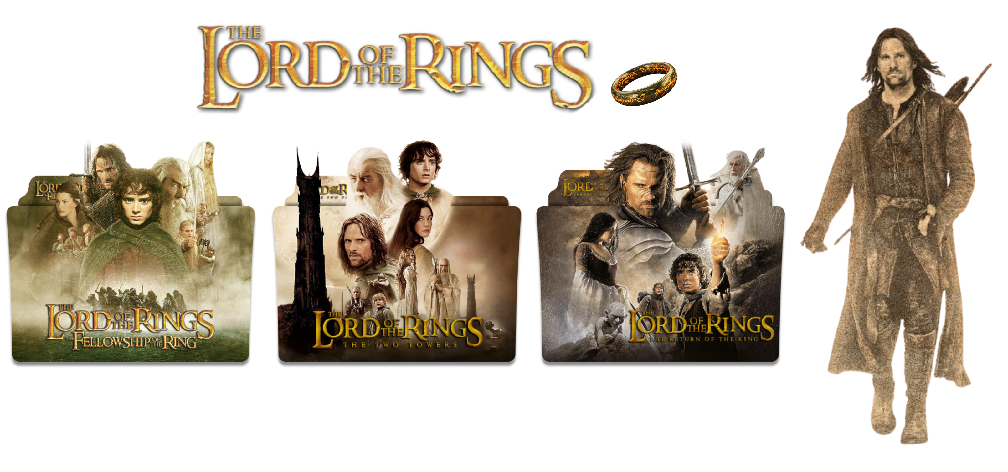 The Lord of the Rings Trilogy Movie Folder Icons by MrNMS on DeviantArt