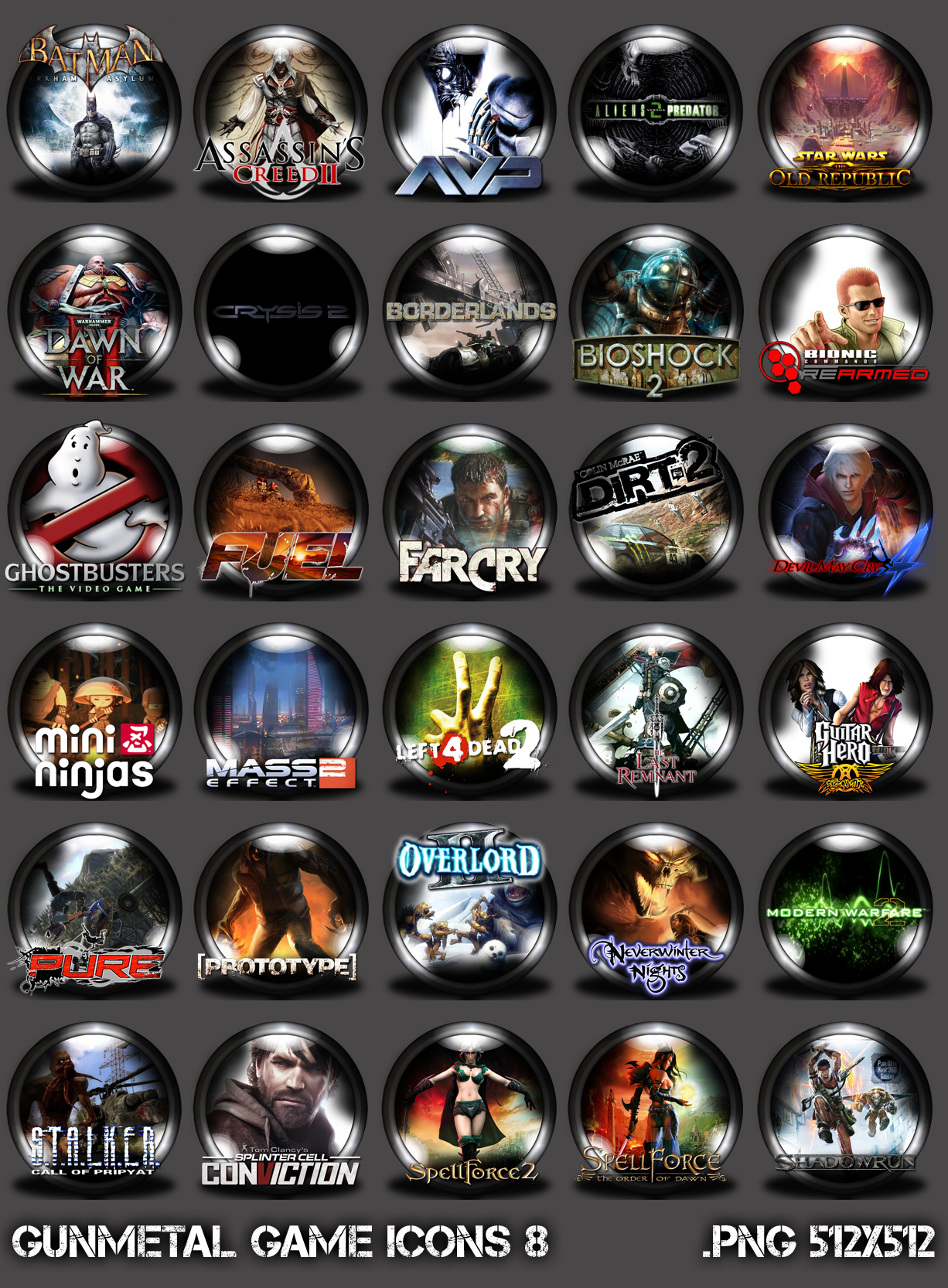 GunMetal Game Icons 8 by auriel2k4 on DeviantArt